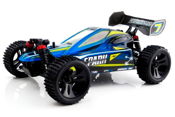 De Spark Buggy blue bereikt snelheden tot 30 km/u