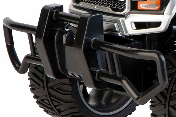 Stevige bumper die tegen een stootje kan.